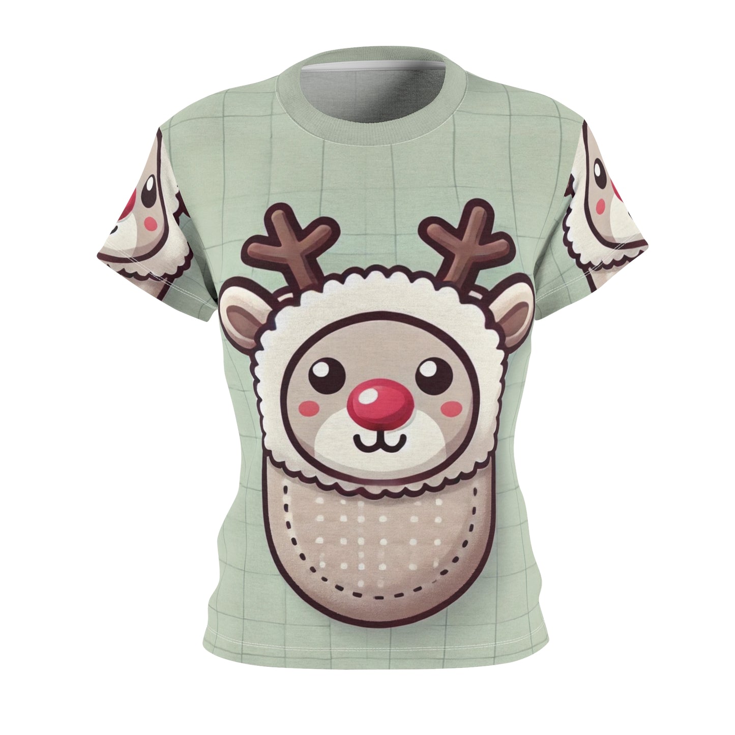 Baby Reindeer Women's Cut & Sew Tee (AOP)