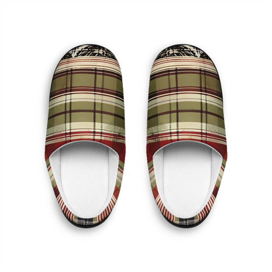 Between the Lines Plaid Men's Indoors Slippers