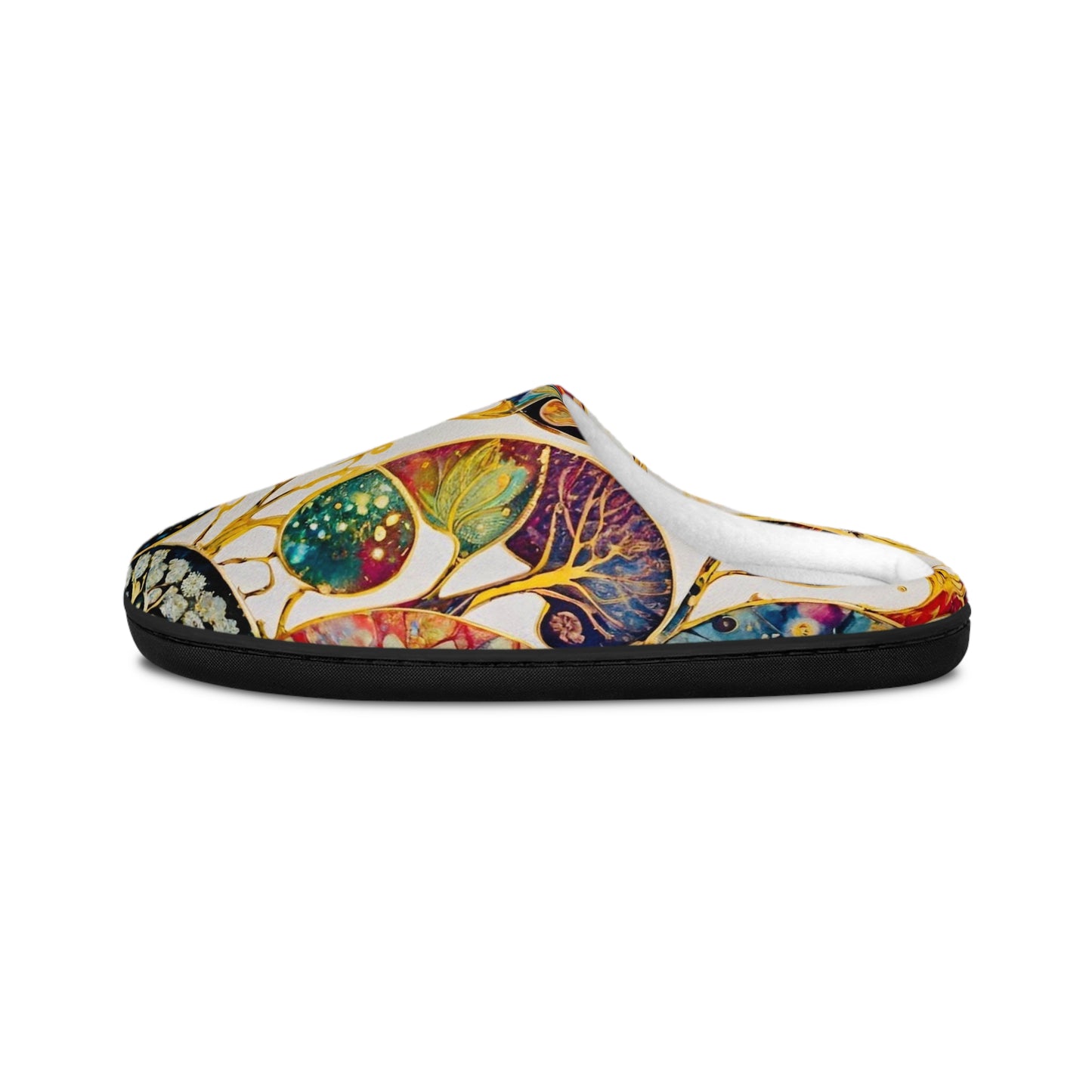 Golden Bloom Women's Indoor Slippers