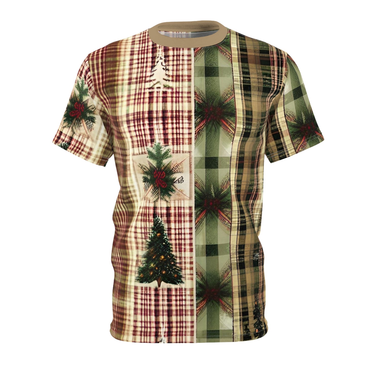 Winter Pine Plaid Men's T-Shirt