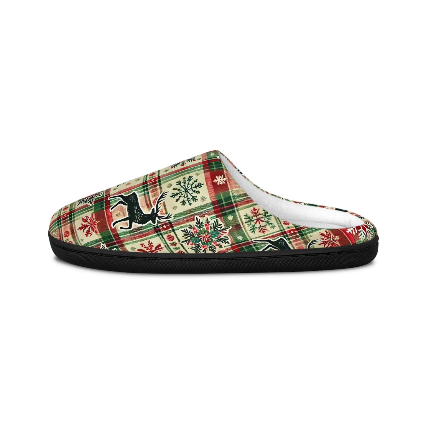 Evergreen Stag Plaid Men's Indoors Slippers