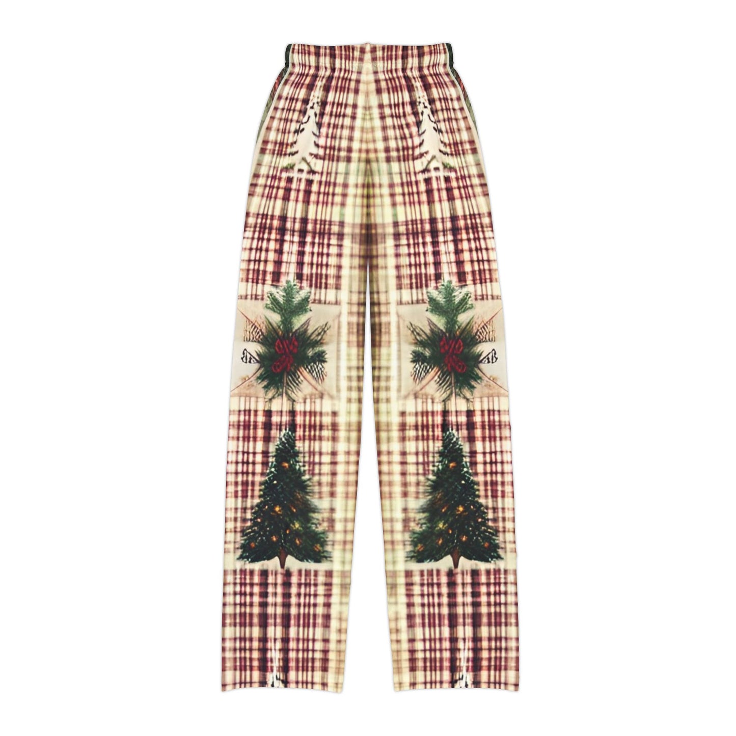 Winter Pine Plaid Kids Pajama Pants (AOP)