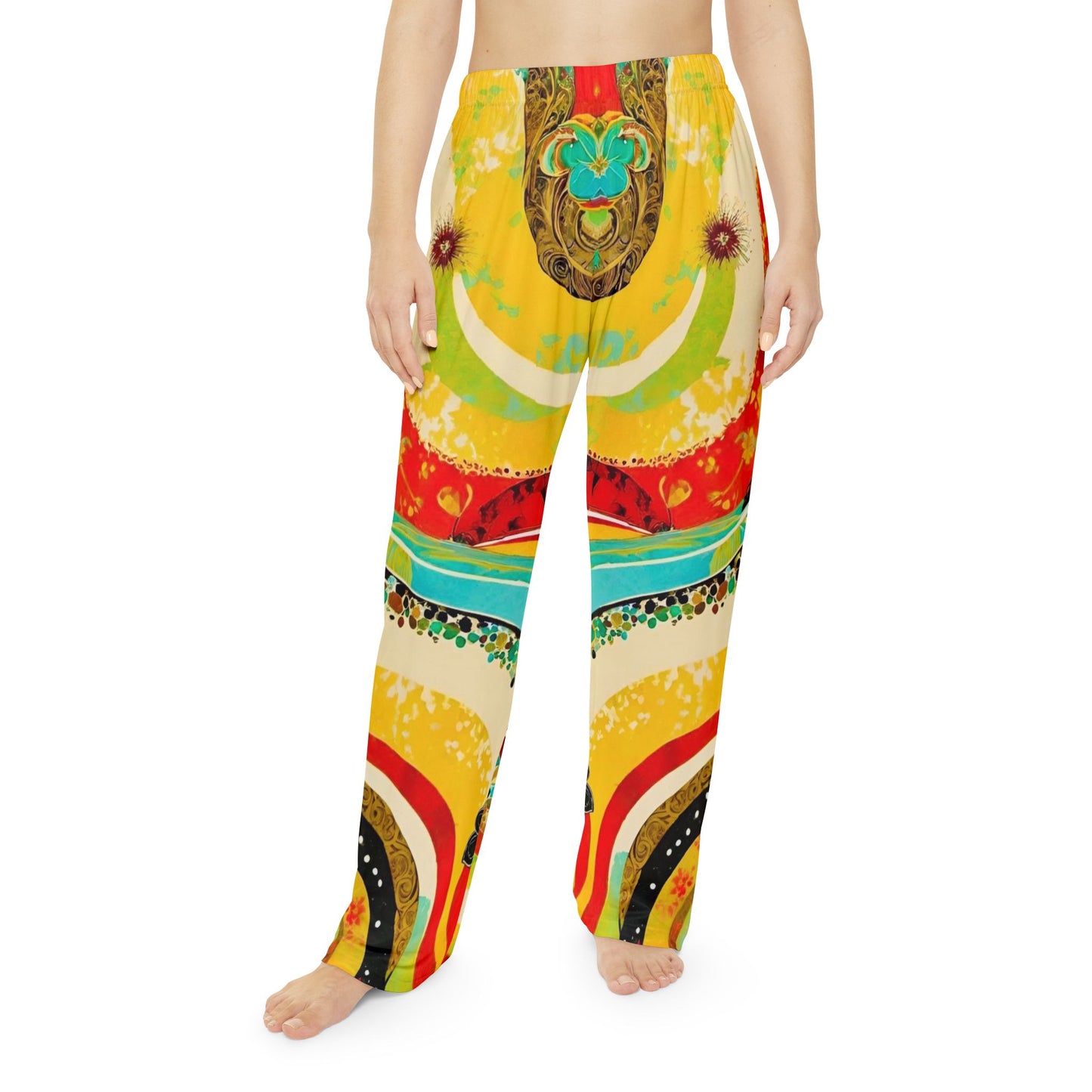 Down to Earth Women's Pajama Pants (AOP)