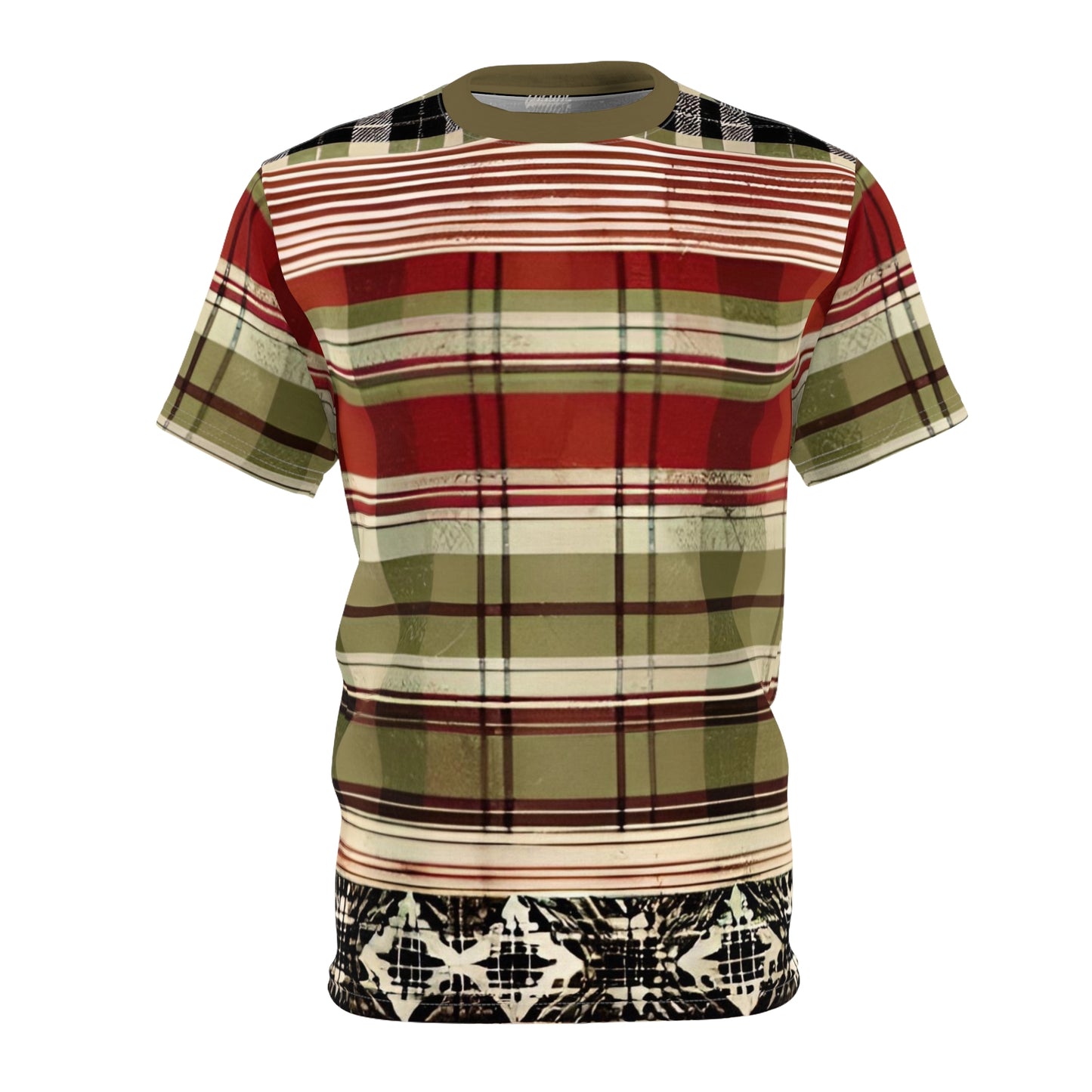 Between the Lines Plaid Men's T-Shirt