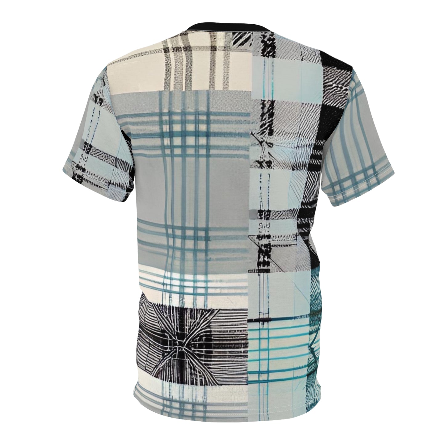 2 in 1 Plaid Men's Cut & Sew Tee (AOP)