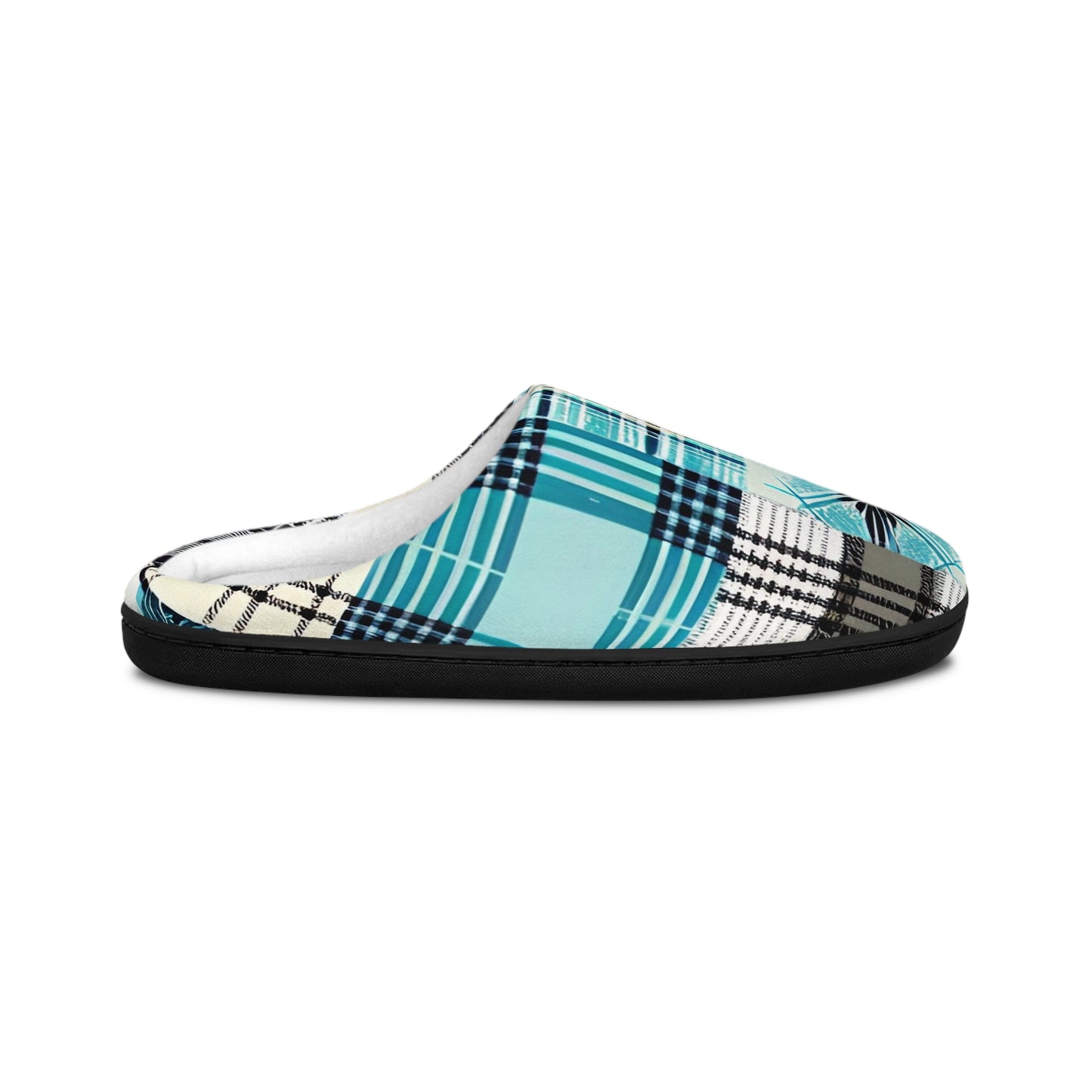 Arctic Blast Plaid Men's Indoor Slippers