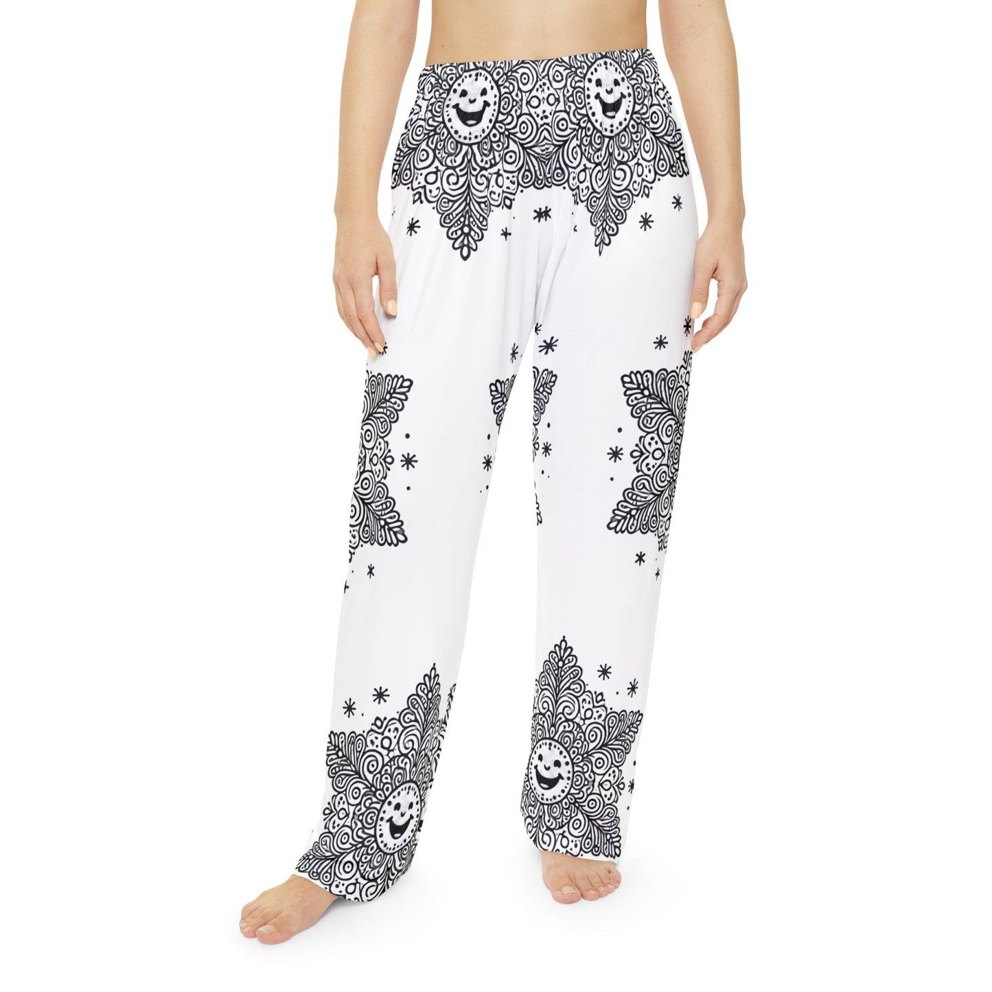 Snowflake Women's Pajama Pants (AOP)